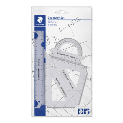Staedtler Geometry Set 4 Piece 569 WP4 Clear