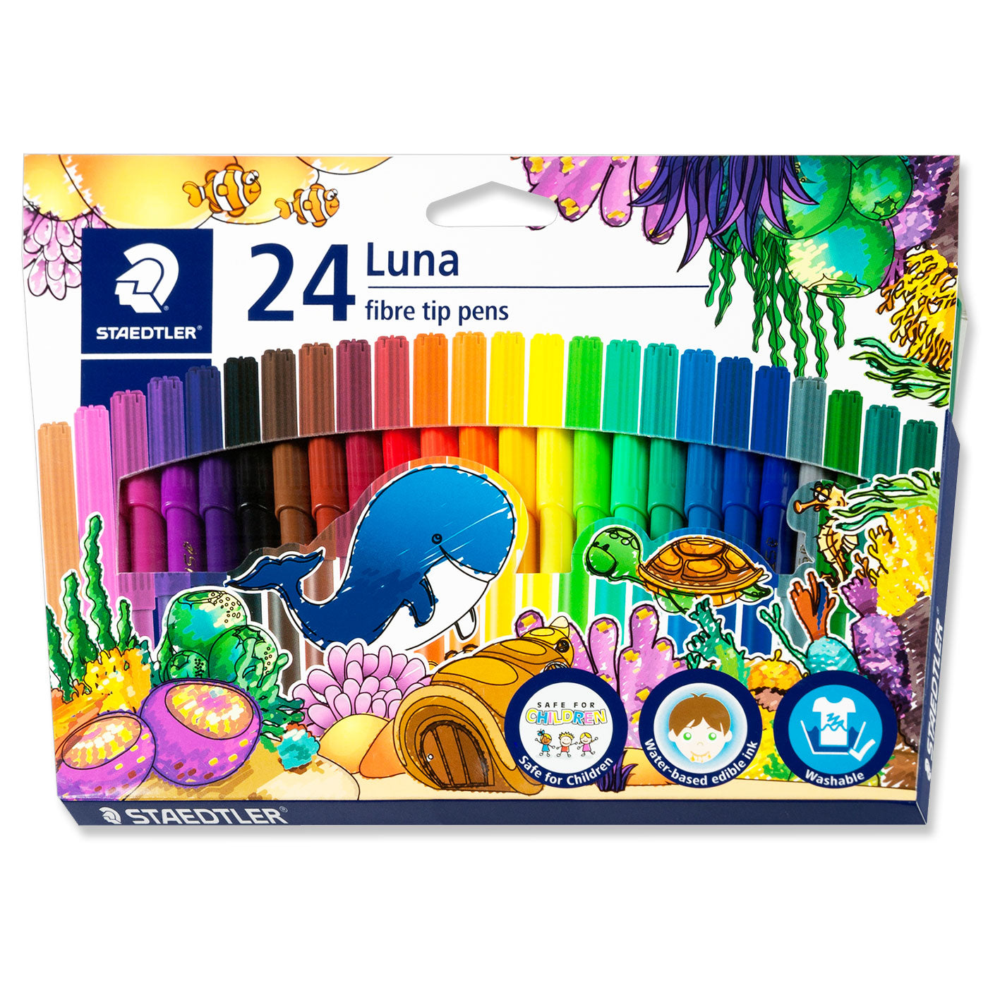 Staedtler Luna Fibre Tips Felt Pens 24 Shades