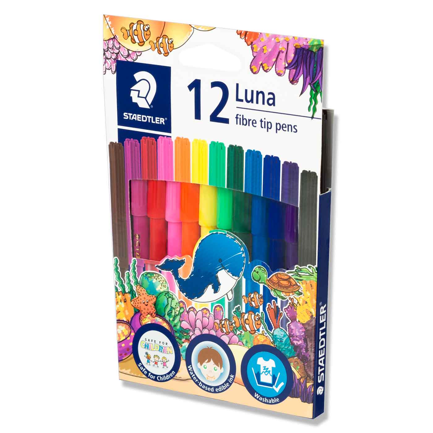 Staedtler Luna Fibre Tip Felt Pens 12 Shades