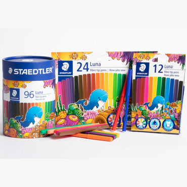 Staedtler Luna Fibre Tips Felt Pens 24 Shades
