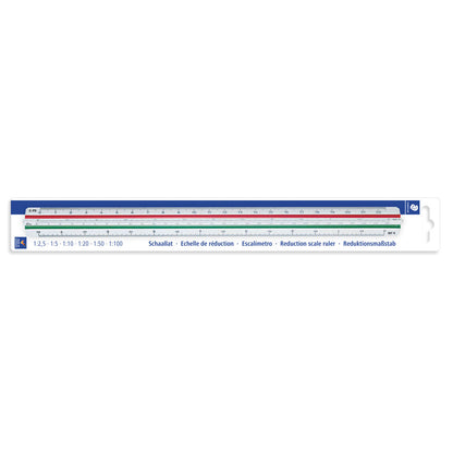 Staedtler Mars Triangular Reduction Scale Rule 56198DINBK 300mm
