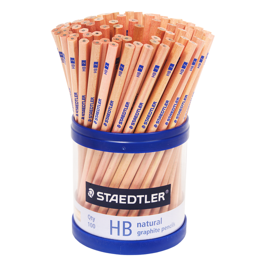 Staedtler Natural Graphite Pencil Hexagonal HB Class Pack of 100