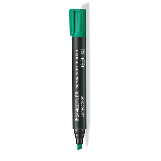 Staedtler Permanent Marker Lumocolor 350 Chisel Tip Green