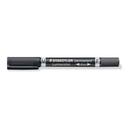 Staedtler Permanent Marker Dual Tip Bullet 0.6mm/1.5mm Black