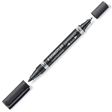 Staedtler Permanent Marker Dual Tip Bullet 0.6mm/1.5mm Black
