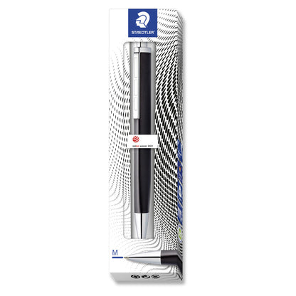 Staedtler Premium Ballpoint Pen Triplus 444 Medium Antique Anthracite Barrel Blue Ink