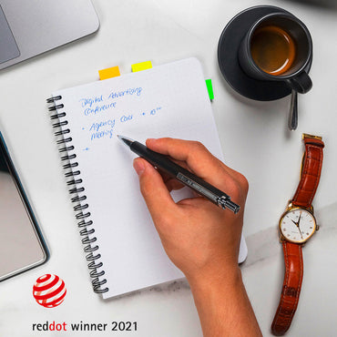 Staedtler Premium Ballpoint Pen Triplus 444 Medium Antique Anthracite Barrel Blue Ink