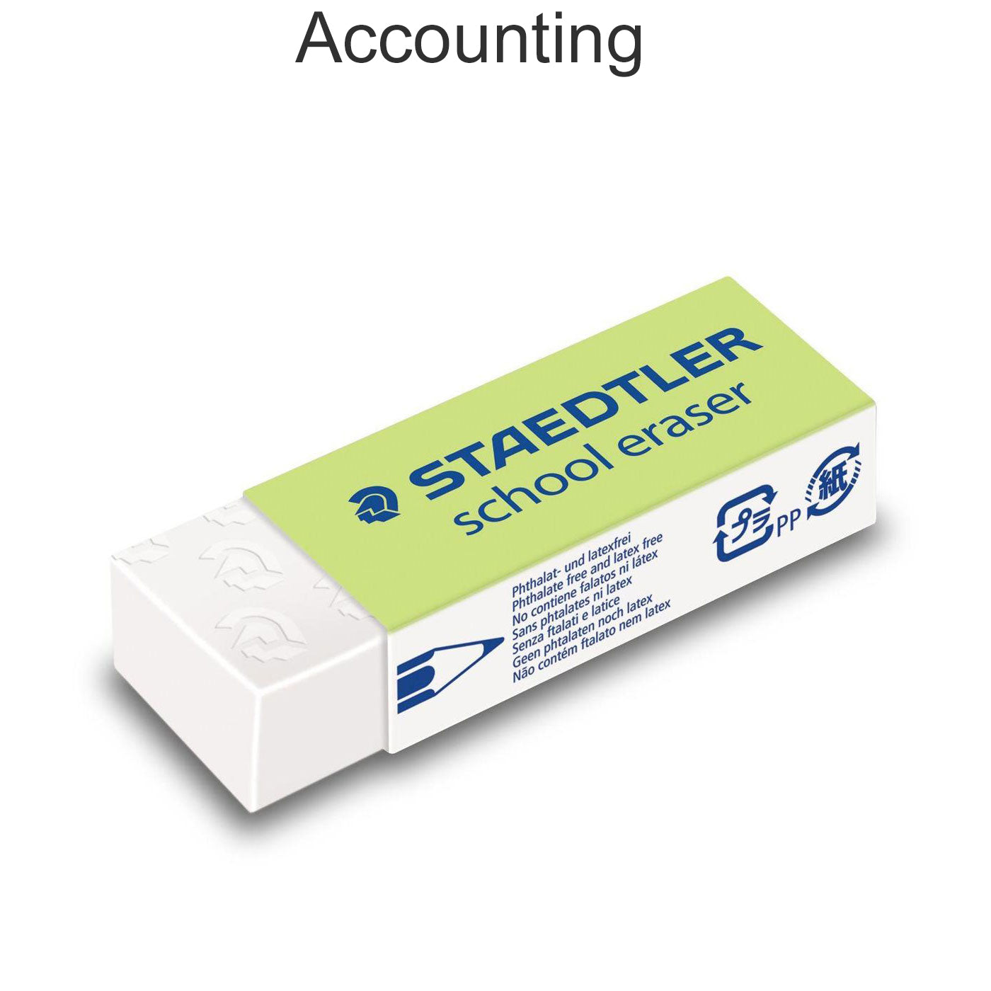 Staedtler School Eraser Plastic Large 526 C20 65 x 23mm