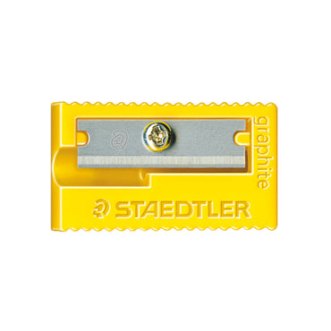 Staedtler Pencil Sharpener Plastic Single Hole Yellow