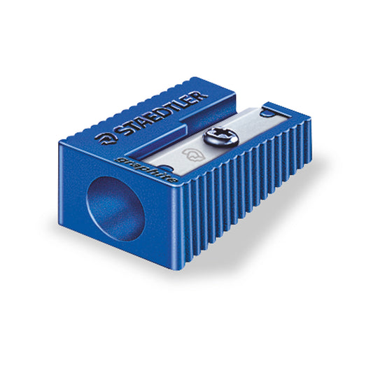 Staedtler Pencil Sharpener Plastic Single Hole Blue
