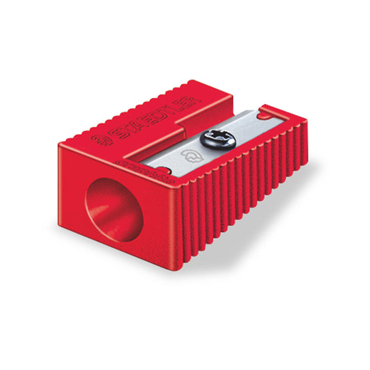 Staedtler Pencil Sharpener Plastic Single Hole Red