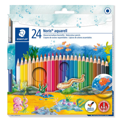 Staedtler Aquarell Water Colour Pencils Noris Club Pack of 24