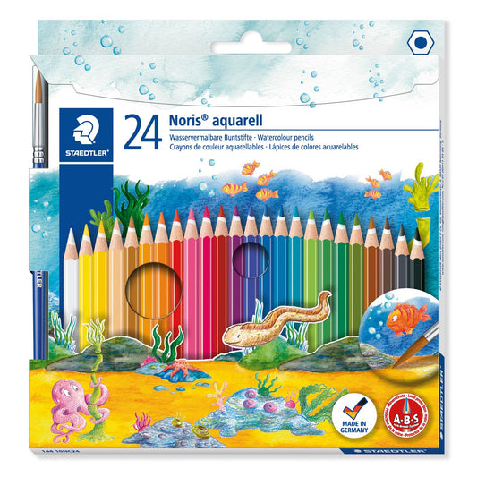 Staedtler Aquarell Water Colour Pencils Noris Club Pack of 24
