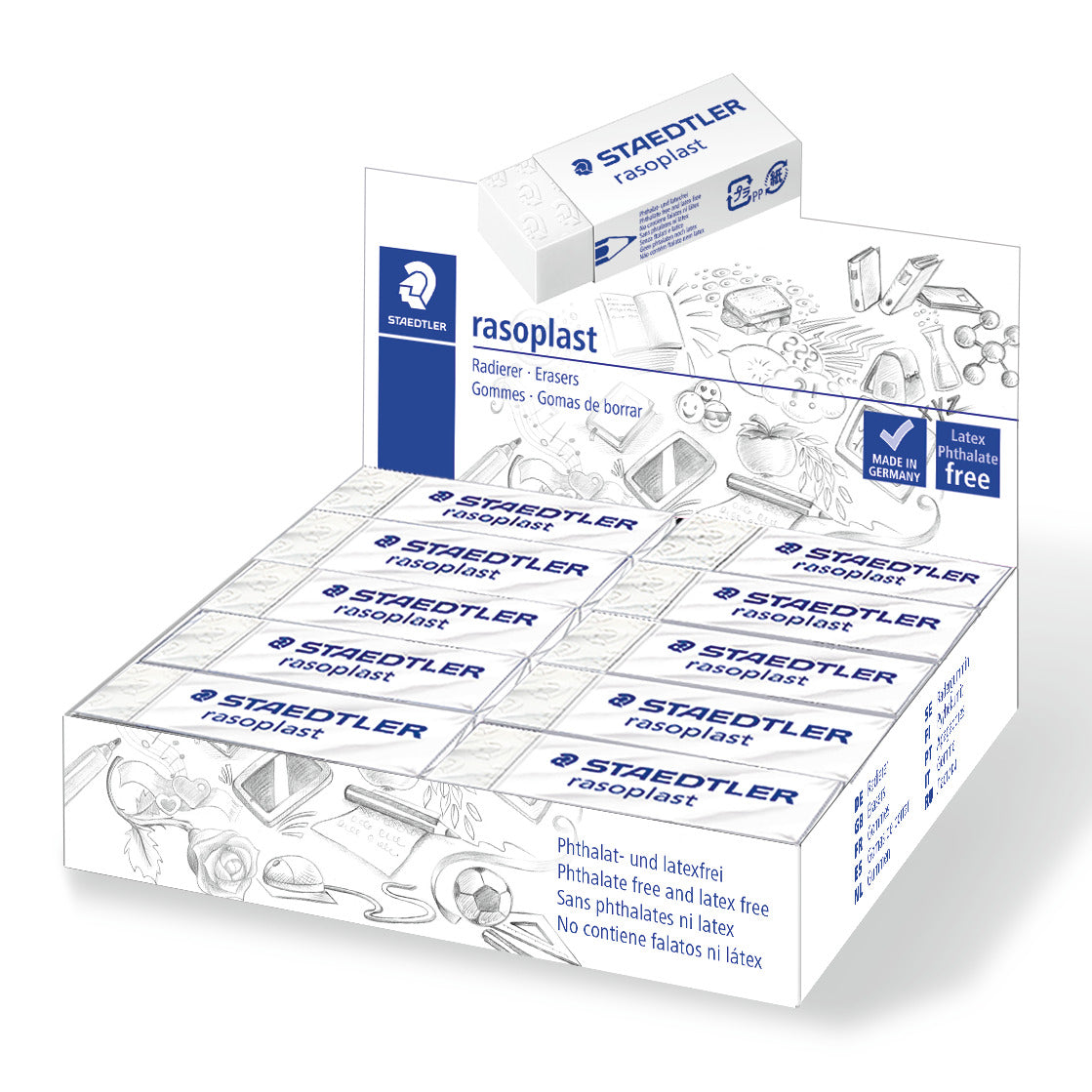 Staedtler Eraser 526 B20 Rasoplast Large 65 x 23mm