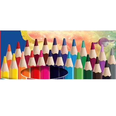 Staedtler Luna Jumbo Coloured Pencils + Free Sharpener 24 Pack