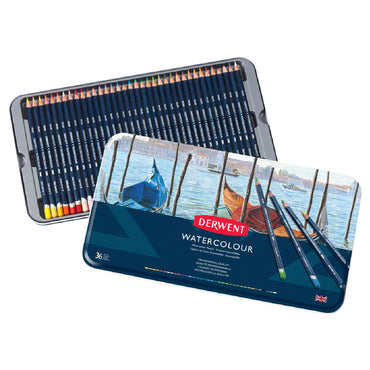 Derwent Watercolour Pencils Tin of 36