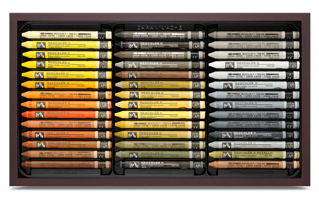Caran D'ache Neocolor II Wooden Box Of 84