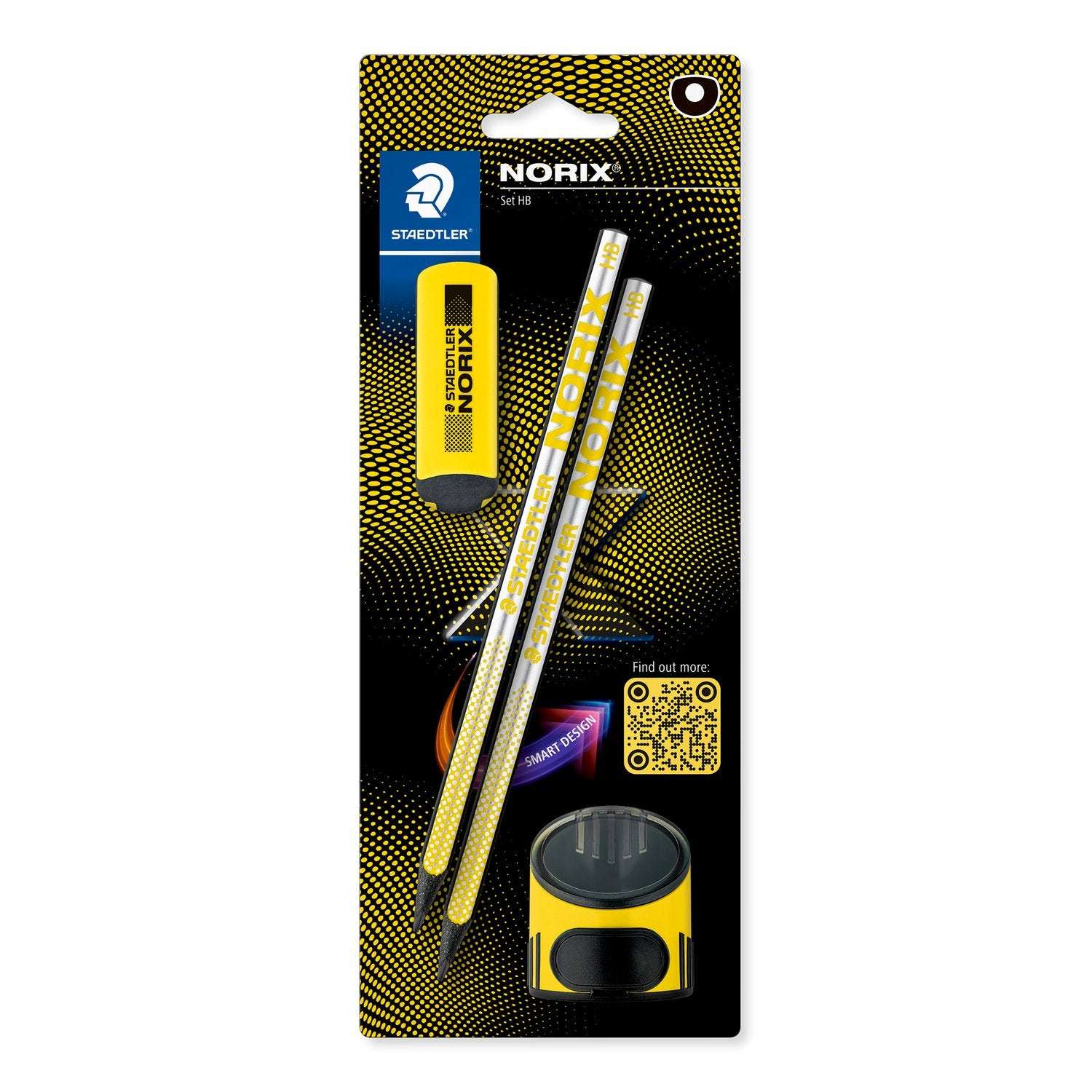 NORIX® 181  Graphite pencil coral Set Yellow