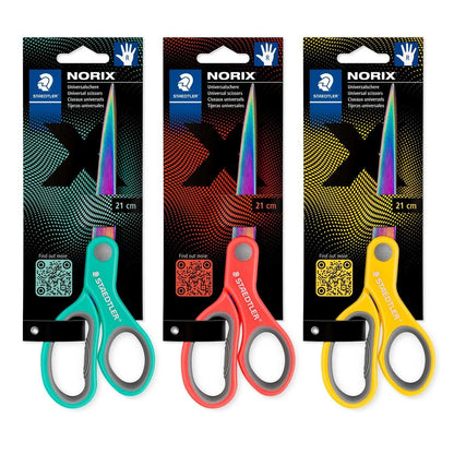 Staedtler Norix 21cm Scissor Assorted Colours 965 21X BK