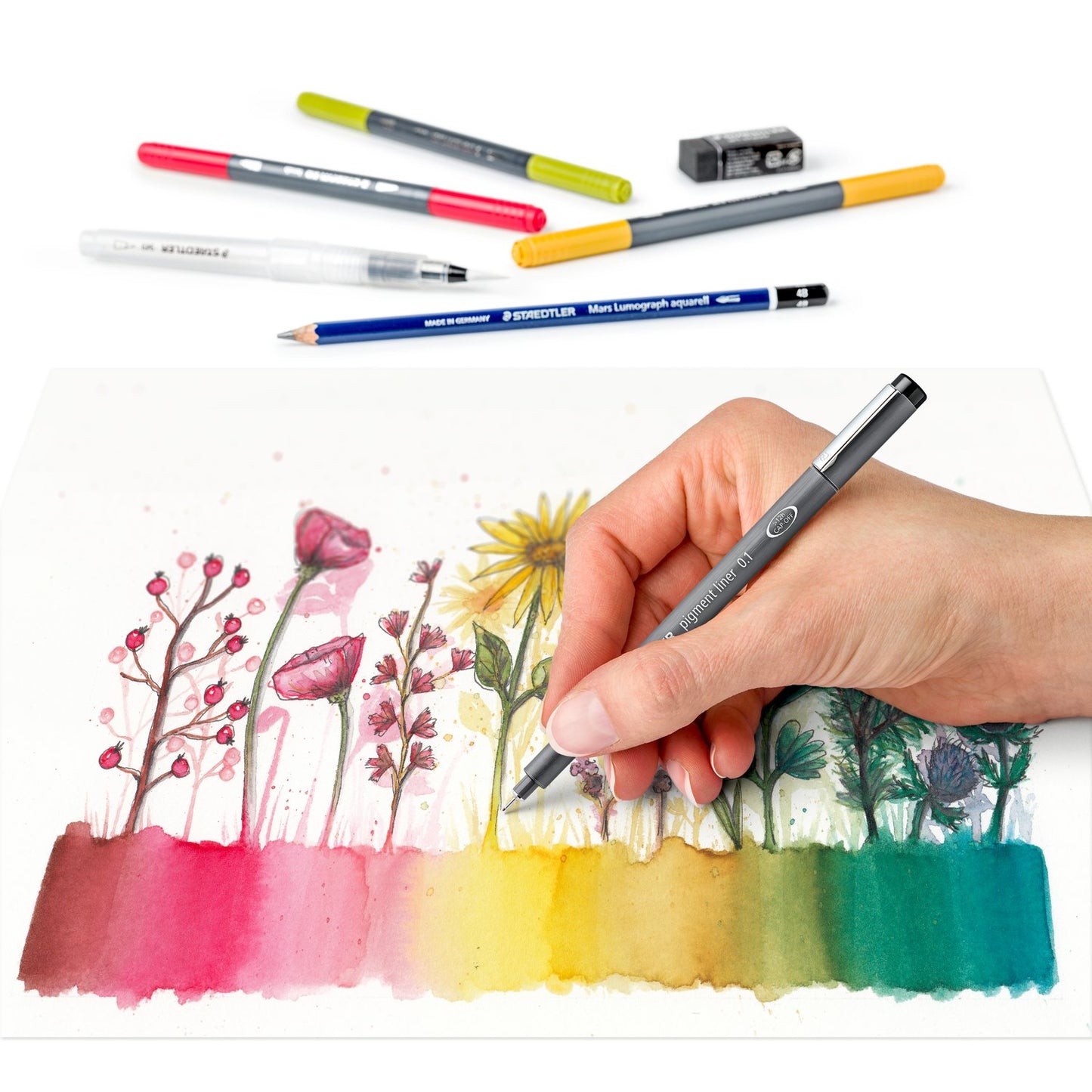 STAEDTLER®  Floral Watercolour Set