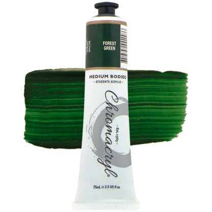 Chromacryl Medium Bodied Student Acrylic Paints 75ml