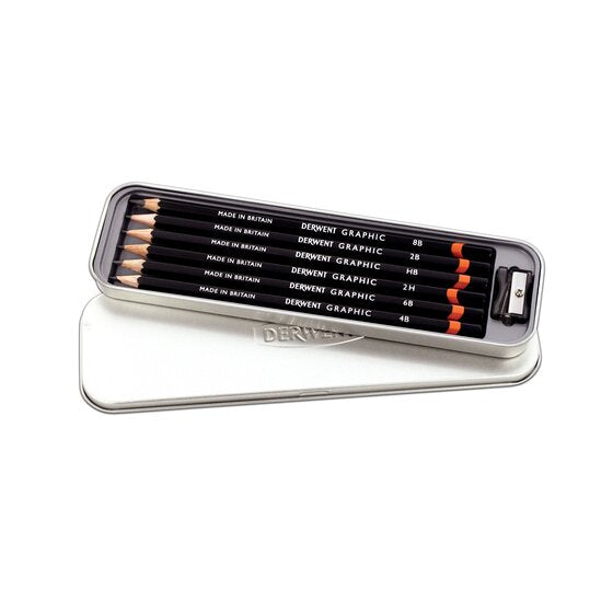 Derwent Graphic Pencils Tin of 6