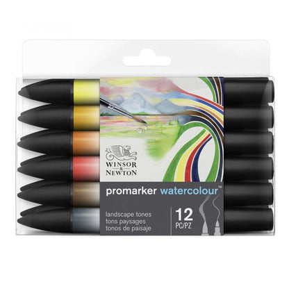 Winsor & Newton Promarker Watercolour Landscape Tone Set Of 12