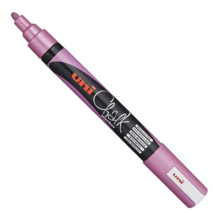 Uni 1.8-2.5mm Bullet Tip Metallic Chalk Markers