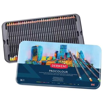Derwent Procolour Pencils Tin Of 36