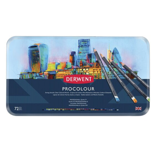 Derwent Procolour Pencils Tin Of 72