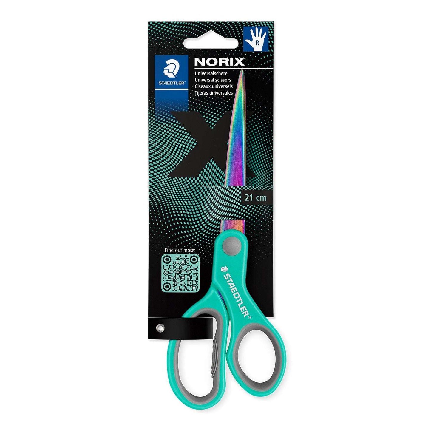Staedtler Norix 21cm Scissor Assorted Colours 965 21X BK