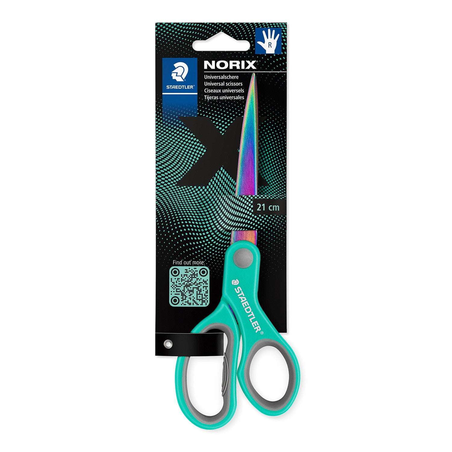 Staedtler Norix 21cm Scissor Assorted Colours 965 21X BK