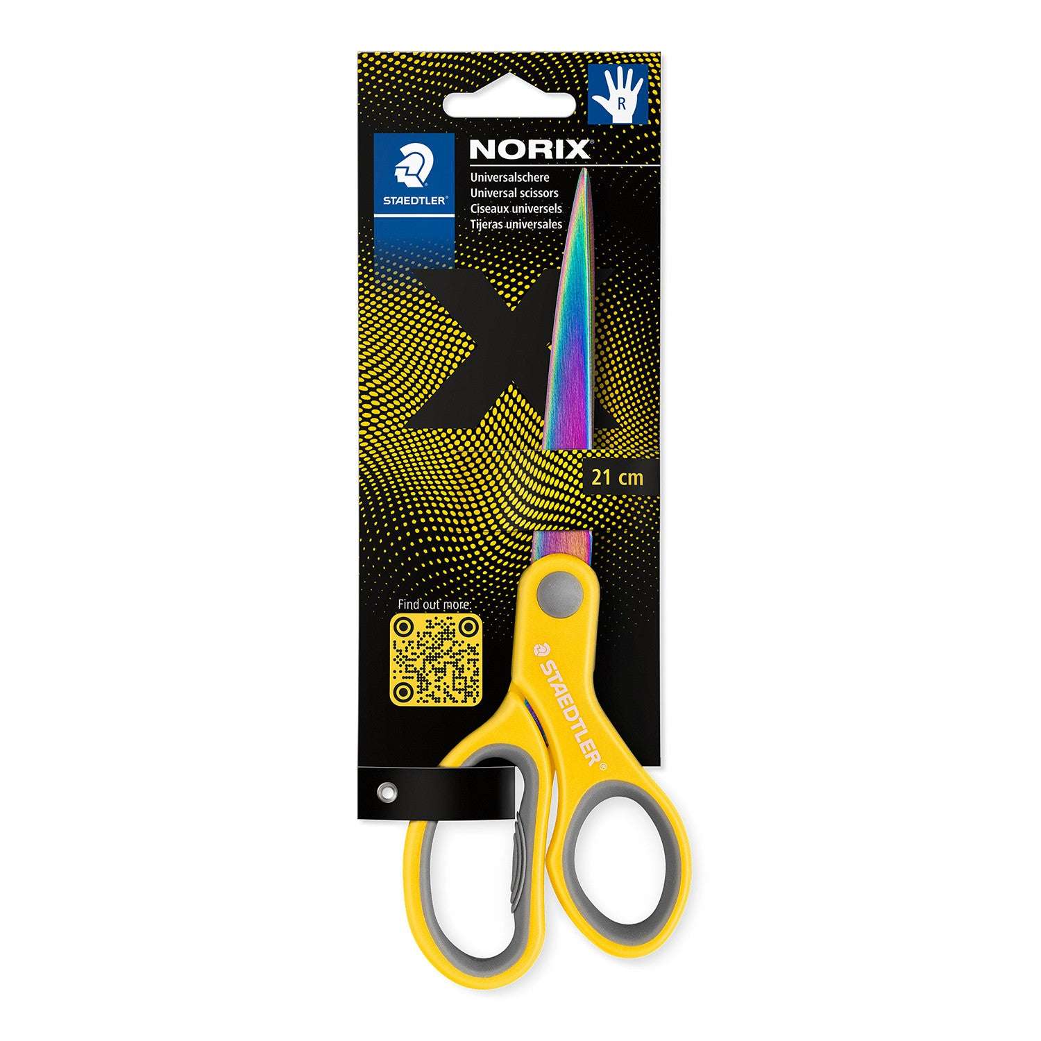 Staedtler Norix 21cm Scissor Assorted Colours 965 21X BK