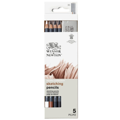 Winsor & Newton Studio Sketching Pencils Set of 4 With Eraser