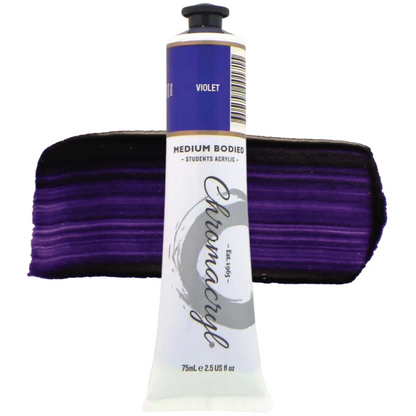 Chromacryl Medium Bodied Student Acrylic Paints 75ml
