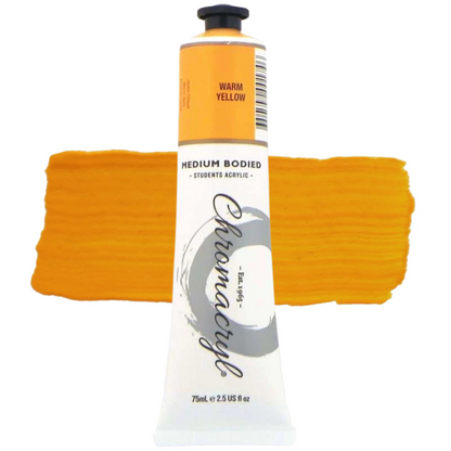 Chromacryl Medium Bodied Student Acrylic Paints 75ml